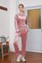 Cielcoco CLWP9117 Pantalon de Sport Élégant en Velours ROSE POUDRÉ Fabriqué en Corée du Sud
